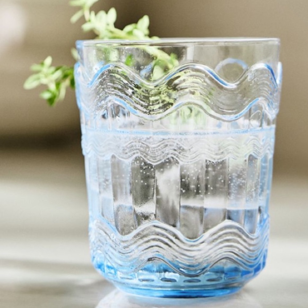 Anthropologie Textured Juice Glasses, Set of 4